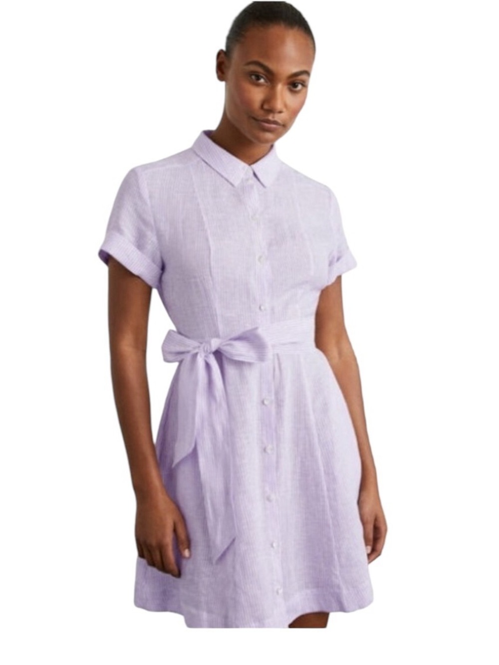 Hill House liliac striped The Laura Dress